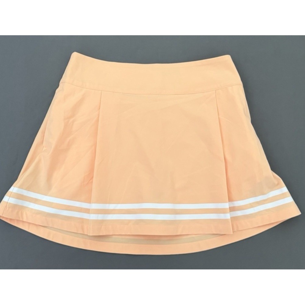 CALIA Golf Skort Womens Size 6 Peach Orange 15" Pleated Side Zip Skirt NEW!